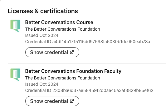 Chandima's LinkedIn Badges